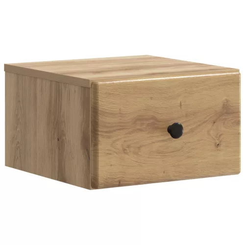 vidaXL Fali éjjeli szekrény fiókkal Kézműves Tölgy 34,5 x 33 x 20 cm