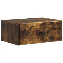   vidaXL Fali éjjeli szekrény Füstös Tölgy 49 x 34,5 x 20 cm Szerelt Fa
