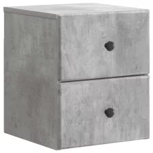   vidaXL Fali éjjeli szekrény Betonszürke 34,5 x 33 x 40 cm Szerelt Fa