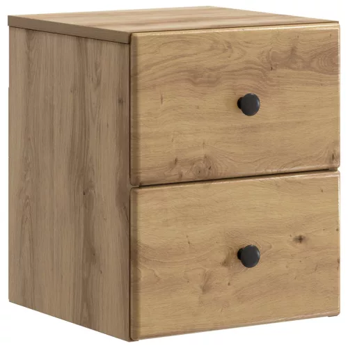 vidaXL Fali éjjeli szekrény fiókkal Kézműves Tölgy 34,5 x 33 x 40 cm