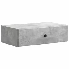   vidaXL Fali oldaltábla Betonszürke 59 x 34,5 x 17 cm Szerelt Fa