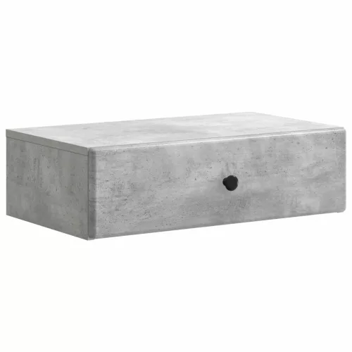 vidaXL Fali oldaltábla Betonszürke 59 x 34,5 x 17 cm Szerelt Fa
