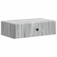   vidaXL Fali oldaltábla Szürke Sonoma 59 x 34,5 x 17 cm Szerelt Fa