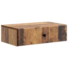   vidaXL Fali oldaltábla Antik Fa 59 x 34,5 x 17 cm Szerelt Fa