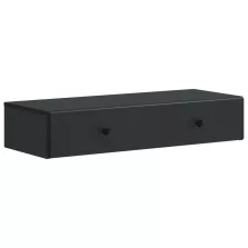   vidaXL Fali oldaltábla Fekete 87,5 x 34,5 x 17 cm Szerelt Fa