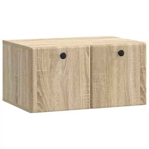 vidaXL Fali TV szekrény Sonoma Tölgy 59,5 x 41 x 30 cm Szerelt Fa