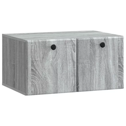 vidaXL Fali TV szekrény Szürke Sonoma 59,5 x 41 x 30 cm Szerelt Fa