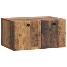   vidaXL Fali TV szekrény Antik Fa 59,5 x 41 x 30 cm Szerelt Fa