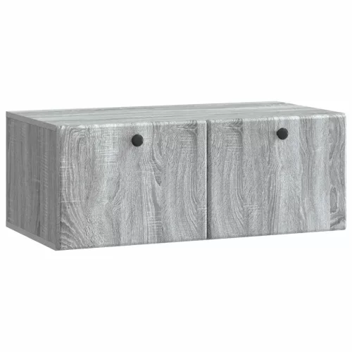 vidaXL Fali TV szekrény Szürke Sonoma 78,5 x 41 x 30 cm Szerelt Fa