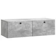   vidaXL Fali TV szekrény Betonszürke 98 x 41 x 30 cm Szerelt Fa