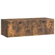   vidaXL Fali TV szekrény Füstös Tölgy 98 x 41 x 30 cm Szerelt Fa