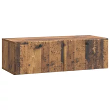 vidaXL Fali TV szekrény Antik Fa 98 x 41 x 30 cm Szerelt Fa