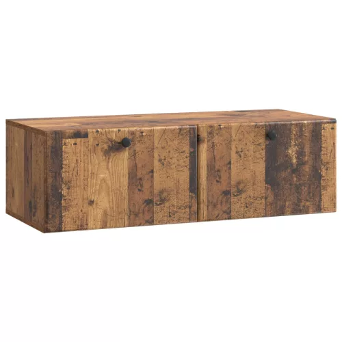 vidaXL Fali TV szekrény Antik Fa 98 x 41 x 30 cm Szerelt Fa