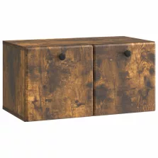   vidaXL Fali TV szekrény Füstös Tölgy 59,5 x 31 x 30 cm Szerelt Fa