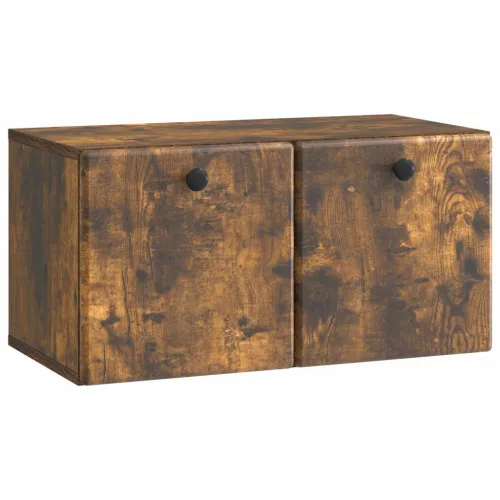 vidaXL Fali TV szekrény Füstös Tölgy 59,5 x 31 x 30 cm Szerelt Fa