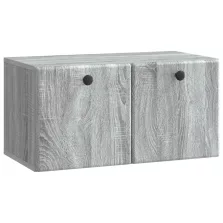   vidaXL Fali TV szekrény Szürke Sonoma 59,5 x 31 x 30 cm Szerelt Fa