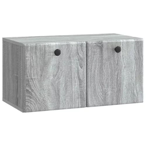 vidaXL Fali TV szekrény Szürke Sonoma 59,5 x 31 x 30 cm Szerelt Fa