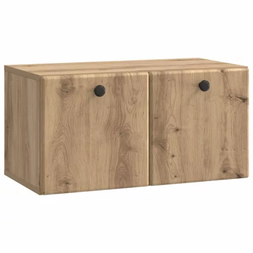 vidaXL Fali TV szekrény Kézműves Tölgy 59,5 x 31 x 30 cm Szerelt Fa