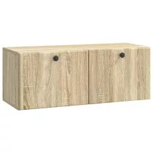   vidaXL Fali TV szekrény Sonoma Tölgy 78,5 x 31 x 30 cm Szerelt Fa