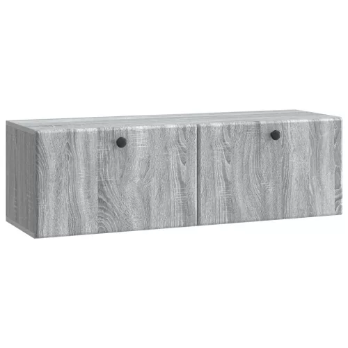 vidaXL Fali TV szekrény Szürke Sonoma 98 x 31 x 30 cm Szerelt Fa