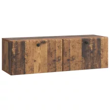 vidaXL Fali TV szekrény Antik Fa 98 x 31 x 30 cm Szerelt Fa