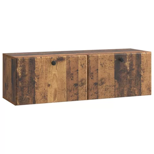 vidaXL Fali TV szekrény Antik Fa 98 x 31 x 30 cm Szerelt Fa
