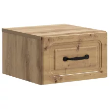   vidaXL Fali éjjeli szekrény fiókkal Kézműves Tölgy 34,5 x 33 x 20 cm