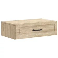   vidaXL Fali oldaltábla Sonoma Tölgy 59 x 34,5 x 17 cm Szerelt Fa