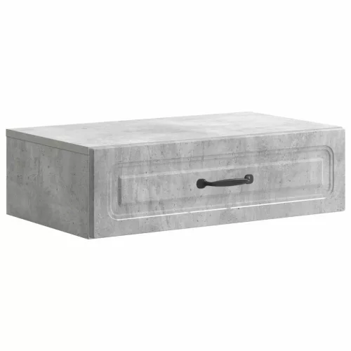 vidaXL Fali oldaltábla Betonszürke 59 x 34,5 x 17 cm Szerelt Fa