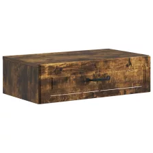   vidaXL Fali oldaltábla Füstös Tölgy 59 x 34,5 x 17 cm Szerelt Fa