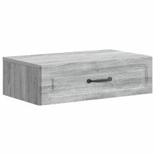   vidaXL Fali oldaltábla Szürke Sonoma 59 x 34,5 x 17 cm Szerelt Fa