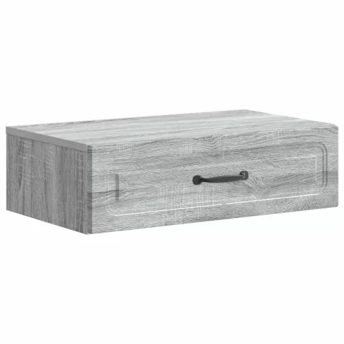 vidaXL Fali oldaltábla Szürke Sonoma 59 x 34,5 x 17 cm Szerelt Fa