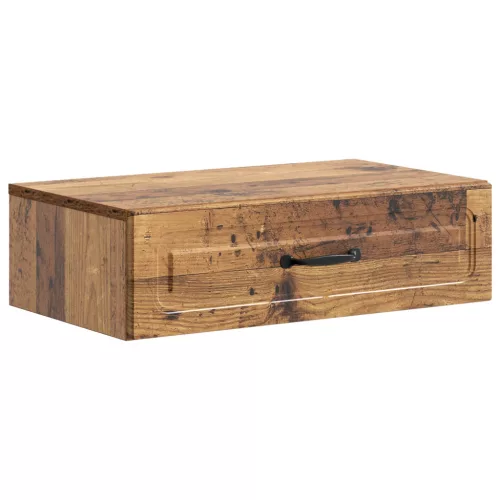 vidaXL Fali oldaltábla Antik Fa 59 x 34,5 x 17 cm Szerelt Fa