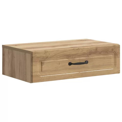 vidaXL Fali oldaltábla Kézműves Tölgy 59 x 34,5 x 17 cm Szerelt Fa