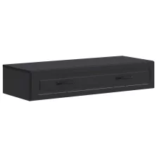  vidaXL Fali oldaltábla Fekete 87,5 x 34,5 x 17 cm Szerelt Fa