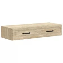   vidaXL Fali oldaltábla Sonoma Tölgy 87,5 x 34,5 x 17 cm Szerelt Fa