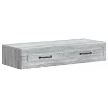   vidaXL Fali oldaltábla Szürke Sonoma 87,5 x 34,5 x 17 cm Szerelt Fa