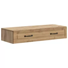   vidaXL Fali oldaltábla Kézműves Tölgy 87,5 x 34,5 x 17 cm Szerelt Fa