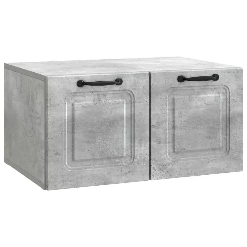 vidaXL Fali TV szekrény Betonszürke 59,5 x 41 x 30 cm Szerelt Fa