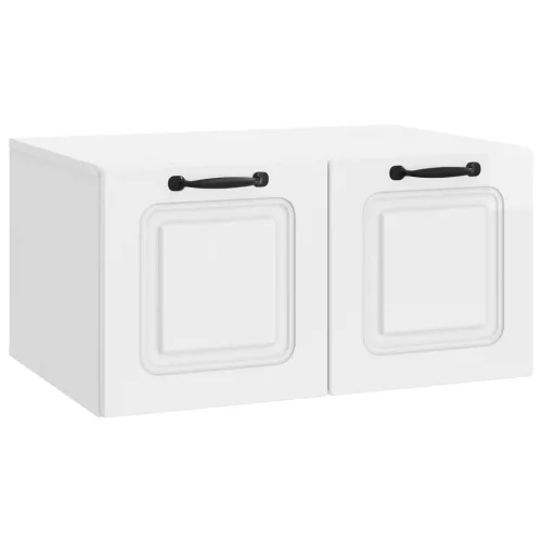 vidaXL Fali TV szekrény Magasfényű Fehér 59,5 x 41 x 30 cm Szerelt Fa