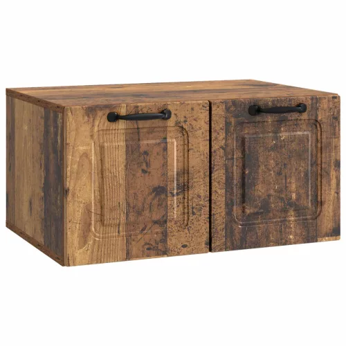 vidaXL Fali TV szekrény Antik Fa 59,5 x 41 x 30 cm Szerelt Fa