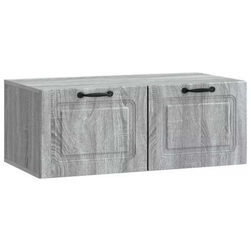 vidaXL Fali TV szekrény Szürke Sonoma 78,5 x 41 x 30 cm Szerelt Fa