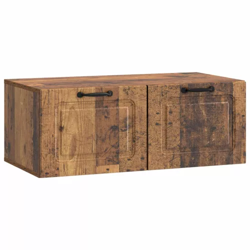 vidaXL Fali TV szekrény Antik Fa 78,5 x 41 x 30 cm Szerelt Fa