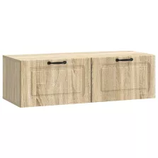   vidaXL Fali TV szekrény Sonoma Tölgy 98 x 41 x 30 cm Szerelt Fa