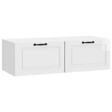   vidaXL Fali TV szekrény Magasfényű Fehér 98 x 41 x 30 cm Szerelt Fa