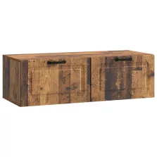 vidaXL Fali TV szekrény Antik Fa 98 x 41 x 30 cm Szerelt Fa