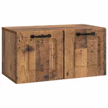   vidaXL Fali TV szekrény Antik Fa 59,5 x 31 x 30 cm Szerelt Fa