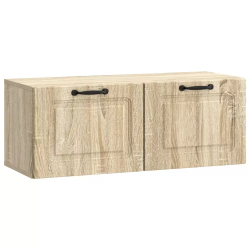 vidaXL Fali TV szekrény Sonoma Tölgy 78,5 x 31 x 30 cm Szerelt Fa
