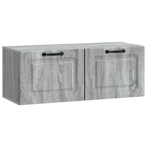 vidaXL Fali TV szekrény Szürke Sonoma 78,5 x 31 x 30 cm Szerelt Fa