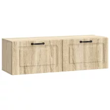   vidaXL Fali TV szekrény Sonoma Tölgy 98 x 31 x 30 cm Szerelt Fa